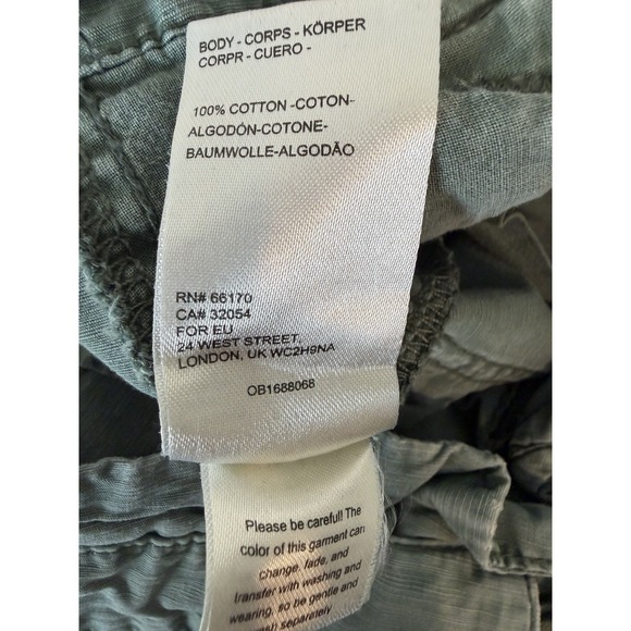 Anthropologie Highrise Army‎ Green Parachute Shorts Size 26 - Picture 7 of 7